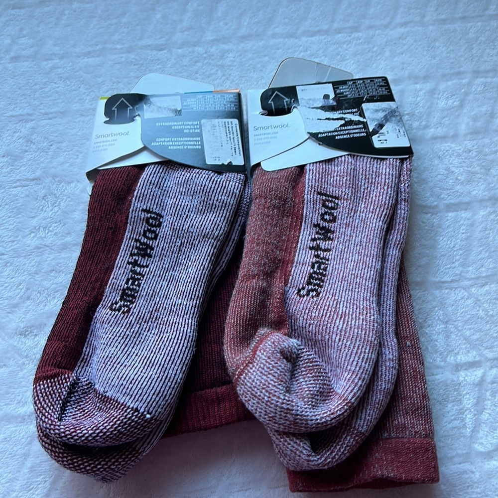 (2) Smartwool Unisex Crew Medium Cushion Hike Socks - Picture 4 of 15